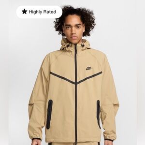Nike Men's Beige Windbreaker Jacket Size M